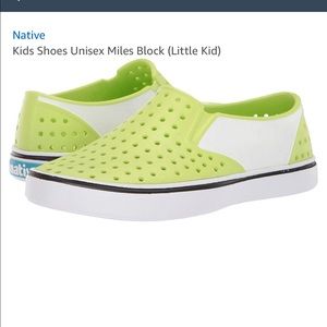 Native Shoes Miles Green White Toddler Size C7